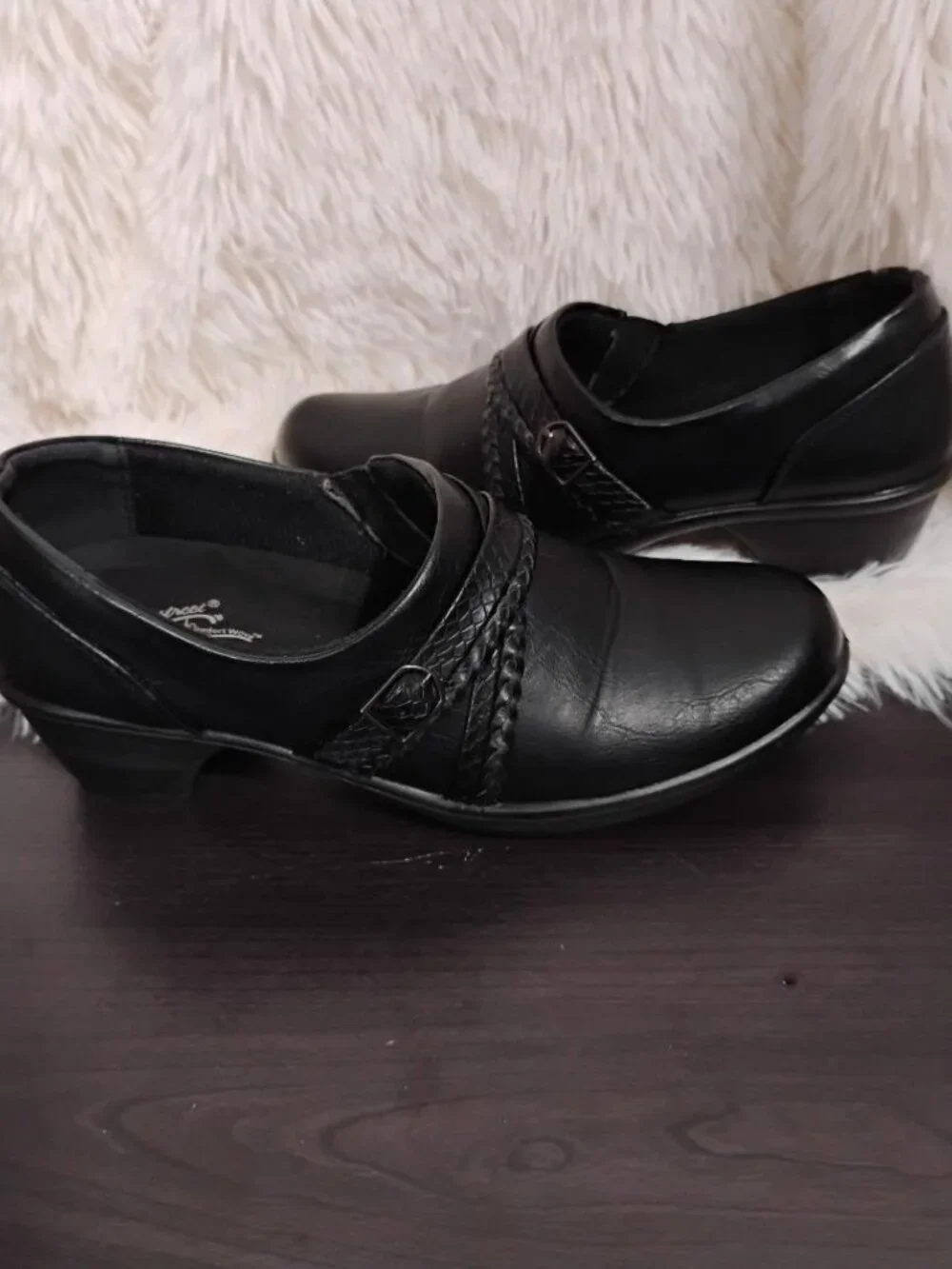 Easy Street Comfort Wave Black Women's Loafers Size 8.5W